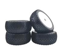 Composants Modèles RC Pour HPI Pour HSP Pour Kyosho Pour ZD Hongnuo Bazooka Camper 1/8 4PCS 112mm Off Road Pour Buggy Pneus Moyeux Hexagonaux Roue RC Voiture Course 4WD Pour Nitro(WHITE)