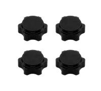 Composants Modèles RC pour HSP pour Axial pour HPI pour Himoto 1/8 4 Écrous Hexagonaux Roue en Aluminium Couvercle Fin 17 Mm Pièces Rechange pour Voiture Tout-Terrain Camion RC(Black)