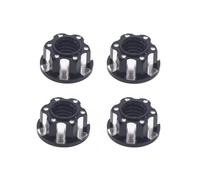 Composants Modèles RC pour HSP pour Traxxas pour TRX4 pour TRX6 pour Axial pour SCX10 D90 D110 1/10 Écrous De Roue Voiture RC M4 4 Pièces Accessoires pour pour Slash pour Rgt(Black)