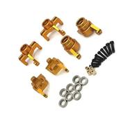 Composants Modèles RC Pour Wltoys 144016 144018 1/14 Coupelle Direction Bloc Direction Pour Porte Moyeu Moyeu Arrière Kit Pièces Mise Niveau Voiture RC Accessoire(Yellow)