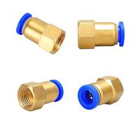 Composants pneumatiques connecteur femelle droit à simple contact à dégagement rapide connecteur droit de trachée de type poussoir 4 6 8 10 12 mm(PCF4-01)