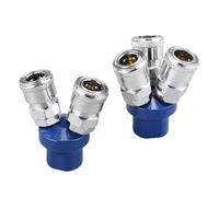 Composants pneumatiques connecteur rapide de Type C, connexion rapide, té rond, outil de prise rapide bidirectionnel, accessoires de compresseur d'air(B)