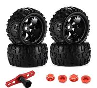 Composants Rc pour Traxxas pour Maxx pour Tmaxx pour E-Revo pour Revo 3.3 pour JLB pour Cheetah pour Monster 1/8 Échelle 17 Mm Hex RC Truck Pneus Et Roues Ensemble Pièces