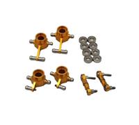 Composants Rc Pour WLtoys K989 K969 284131 284010 284161 1/28 RC Voiture Coupelle Direction Roue Arrière Siège Biellette Supérieure Accessoires Mise Niveau Et Réparation(Yellow)