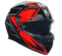 Composé de casque de moto AGV K3 - noir/rouge