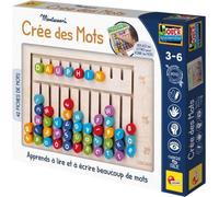Compose-mots - Jeu Montessori - MONTESSORI - Tableau en Bois, Lettres et Chiffres Magnétiques