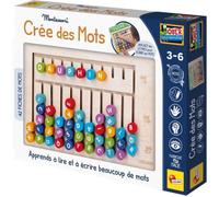 Compose-mots - Jeu Montessori - MONTESSORI - Tableau en Bois, Lettres et Chiffres Magnétiques