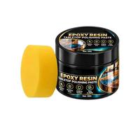 Composé polisseur pour résine époxy crème réparatrice de rayures avec | Élimine les rayures en résine pour plans de travail, verre, surface de table intérieure, barres de bar, plateau à bijoux