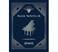 Composer's Notebook - Cahier de partitions vintage Art Déco - 96 pages de portées musicales vierges