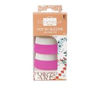 Composez votre trousse de voyage aisément avec le lot de 2 pots en silicone BEAUTY IN BAG, format 20g, idéal pour emporter vos soins essentiels - Lot de 3
