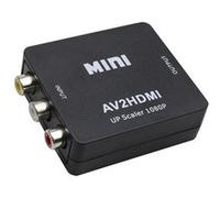Composite Av Cvbs 3Rca Pour Hdmi Video Converter 1080P Upscaler Avec Adaptateur D'Alimentation Noir MK8085 Noir G