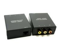 Composite Vidéo & Stéréo l'audio Extenseur au-Dessus de Ethernet RJ45 Balun