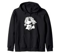 Compositeur Beethoven noir blanc cadeau pour musicien Sweat à Capuche