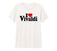 COMPOSITEUR I Love Heart Vivaldi Antonio T-Shirt Haut de Gamme