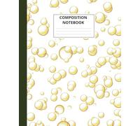 Composition Book: Perfect for schools: College Ruled Composition Notebook for Students, White Paper, Soap Bubbles Cover, 110 Pages, Easy to Write