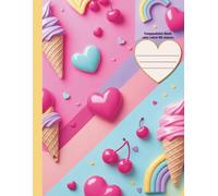 Composition Book -: Sweet Dreams Notebook for Girls - Ice Cream & Rainbow Pastel Cover - 160 Lined Pages for School or Journaling