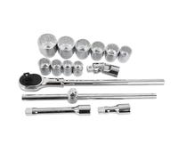 Composition cliquet+10 douilles 12 pans 3/4" 22-50mm - OM 2355BL - CLAS Equipements