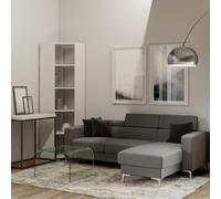 Composition d'angle Kato avec 6 étagères, 2 côtés + 2 panneaux arrière