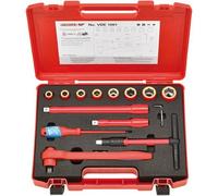 Composition de clés à douille VDE 1/2'', 14 pièces