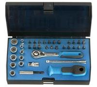 Composition de douilles 1/4'', 12 pans, 37 pièces G