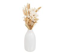 Atmosphera Créateur d'intérieur – Composition de fleurs séchées Vase H25 cm – Blanc