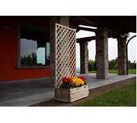Composition de jardinière premium avec treillis en bois ORCHIDEA, 120x44x180 cm.