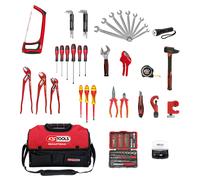 KS Tools - 850.0126 - Composition d'outils professionnels sanitaire et chauffage en sac SMARTBAG XL - sac a outils pratique et ultra-résistant