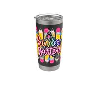 Composition du crayon à rayures arc-en-ciel pour filles Gobelet isotherme en acier inoxydable double paroi