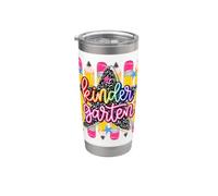 Composition du crayon à rayures arc-en-ciel pour filles Gobelet isotherme en acier inoxydable double paroi