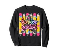 Composition du Crayon à Rayures Arc-en-Ciel pour Filles Sweatshirt