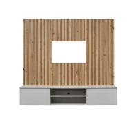 Composition murale IXAR - Meuble TV + panneaux muraux décoratifs