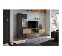 Composition murale ""Try"" - Noir/Beige - L 210 x H 160 x P 40 cm