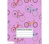 Composition Notebook:: Bicycle Print ,Five Star Customizable Interactive Composition Book, College Ruled