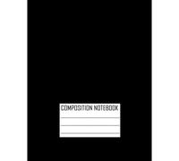 Composition Notebook:: Black Print ,Five Star Customizable Interactive Composition Book, College Ruled
