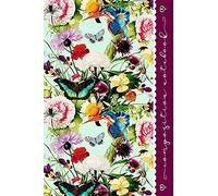 Composition Notebook: Blank Sketch Paper Book For Drawing, Sketching, Doodling - Botanical Journal Diary For Girls Women - Colorful Flower Birds Butterflies Art Pattern Graphic Design