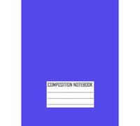 Composition Notebook:: Bleu Print ,Five Star Customizable Interactive Composition Book, College Ruled