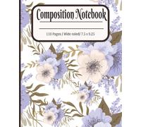 Composition Notebook: Bright colored patterned | College Ruled for School and Work | 110 Pages 7.5 x 9.25 | Aesthetic School Supplies For All Student, Teachers and Professionals