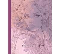 Composition Notebook College Rule: Abstract Mauve Deity: 9.75 x 7.5 inches,100 pages
