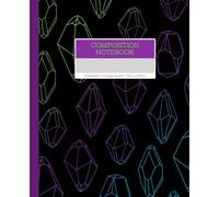 Composition Notebook | College Ruled | 7.5x9.25: Diamond Illustration | Pattern Design | Journal For School, College, Office, Work