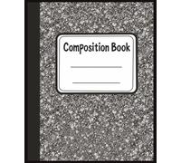 Composition Notebook: College Ruled, Black Marble Cover, 100 Sheets (200 Pages): Classic Marble Composition Book for School, Office, or Home | 7.5” x 9.75” | Durable Softcover Notebook