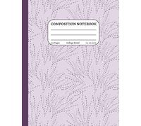 Composition Notebook College Ruled: Lavender Dotted Mist Pattern | 7.5x9.75 in | 110 Pages | 9/32" Line Spacing | Aesthetic and Elegant Notebook for School, Office & Everyday Thoughts