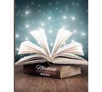 Composition Notebook College Ruled: Magical Stars and Books Journal | Glossy Notebook | For Office, Class or Home | School Supplies for Teens, Girls, Teacher Gift