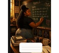Composition Notebook: College Ruled Notebook for Black Girls | School Composition Book | 7.5 x 9.25 | 100 Pages | Math