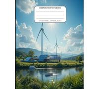 Composition Notebook College Ruled: Solar, Wind, And Hydroelectric Energy Notebook