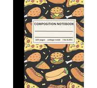 Composition Notebook College Ruled: Tasty Bites | The Ultimate Foodie Notebook For Back To School, Office, Work, Journal