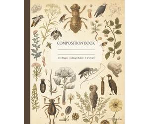 Composition Notebook - College Ruled, Vintage Natural History Illustration (Volume 2): A Classic Biology Notebook Inspired by Scientific Classification