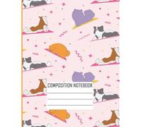 Composition Notebook:: Cute Dogs Print ,Five Star Customizable Interactive Composition Book, College Ruled