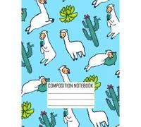 Composition Notebook:: Cute Lamas Print ,Five Star Customizable Interactive Composition Book, College Ruled