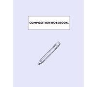 Composition Notebook: Cute Lavender Purple Aesthetic, Wide Ruled, 110 Pages, 7.5 x 9.25 in.: Pastel Lavender School Supplies, Large Exercise Book for Students, Kids and Teens