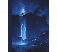 Composition Notebook: Fantasy Waterfall Design Wide-Ruled 100 pages